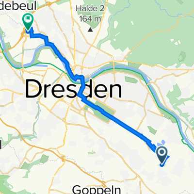 Reisstraße 42, Dresden nach Peschelstraße 33, Dresden