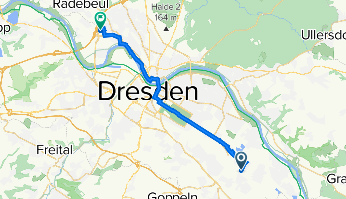 Reisstraße 42, Dresden nach Peschelstraße 33, Dresden
