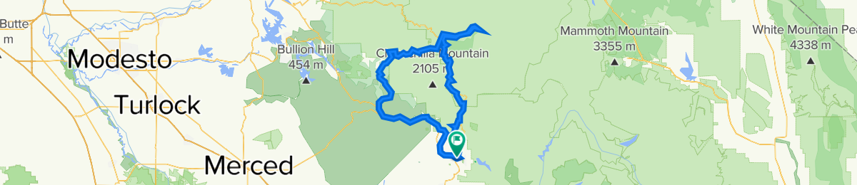 Oakhurst to Yosemite Loop Less - In Eae91fdb D3c9 43a0 B862 F9488b4b6b62 1200x260 Bikemap 2021 3D Static 