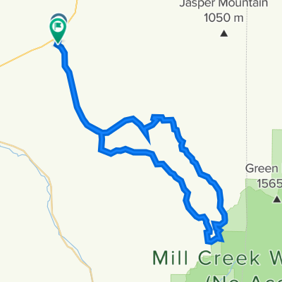 Gravel Route: Blacksnake Ridge Rd to Biscuit Ridge Rd/Upper Dry Creek Rd