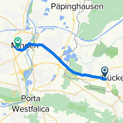 Ballerstedtstraße 4, Bückeburg nach Königswall 28, Minden