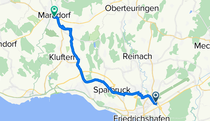 Flugplatzstraße 25, Friedrichshafen a Ravensburger Straße 26, Markdorf