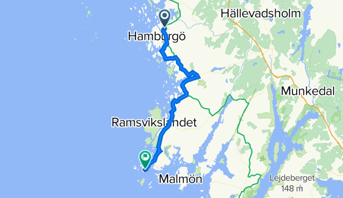 Homborgsund - Smôgen, 34 km