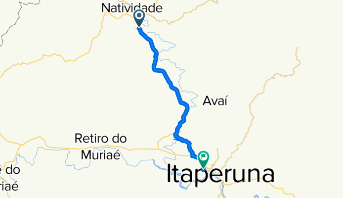 RJ-220, Natividade a Rua Rodrigues Távora, 265–351, Itaperuna