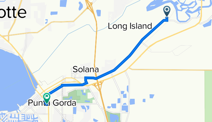 3000–3188 Sunny Harbor Dr, Punta Gorda to 1103 Tamiami Trail, Punta Gorda