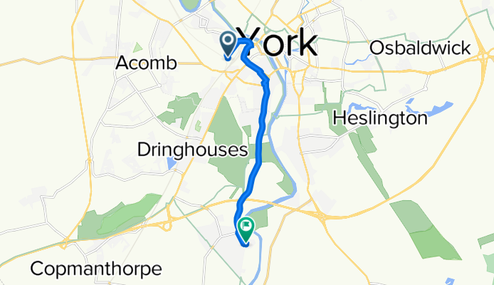 York Engineers Triangle, Leeman Road, York to 2 Myrtle Ave, York