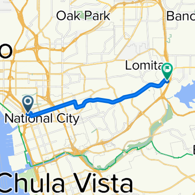 15 E Second St, National City to 8535 Paradise Valley Rd, Spring Valley