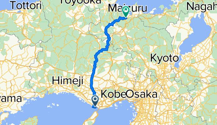 明石市 to 舞鶴市