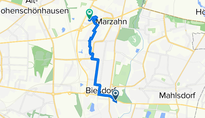 Alt-Biesdorf 40, Berlin nach Marzahner Promenade 24, Berlin