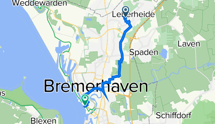Mecklenburger Weg 100, Bremerhaven nach Van-Ronzelen-Straße 20, Bremerhaven