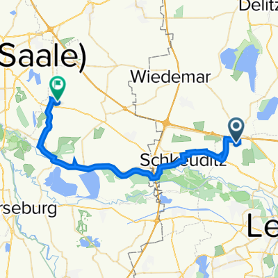 nach Hause über Elsteraue