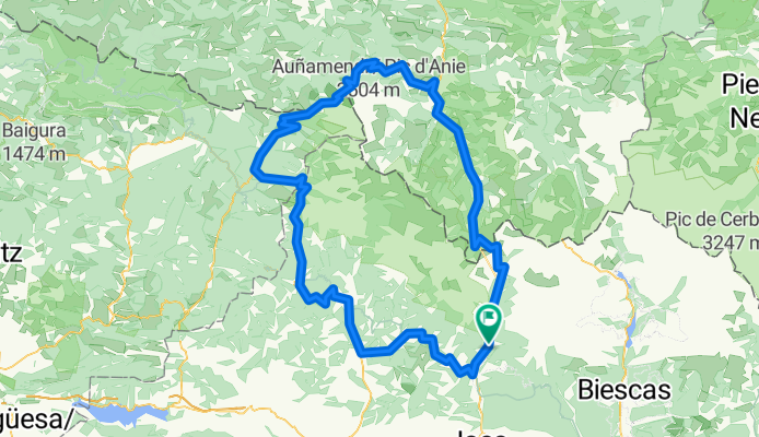 Villanua - Somport - Piedra San Martin - Anso - Hecho - Jasa - Borau - Villanua