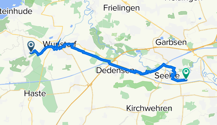 Ringstraße 31, Wunstorf nach Lange-Feld-Straße 121, Seelze
