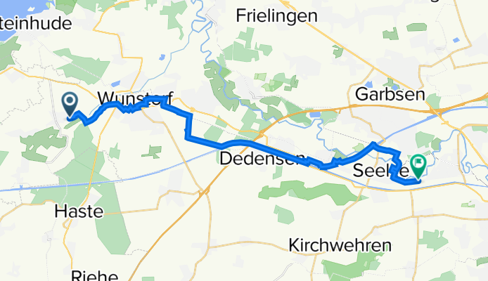 Ringstraße 31, Wunstorf nach Hannoversche Straße 85, Seelze