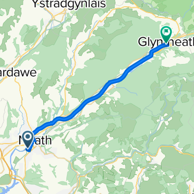 11 Milland Road, Neath to Neuadd Y Dref Glyn Nedd, Heathfield Ave, Neath