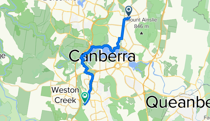 44 Dickson Pl, Dickson to 1 Chifley Pl, Chifley