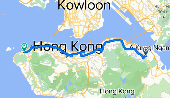 Tung Hei Road, Shau Kei Wan to 1 Victoria Road, Sai Wan