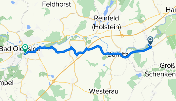 K71 14, Klein Wesenberg nach Mommsenstraße 13, Bad Oldesloe
