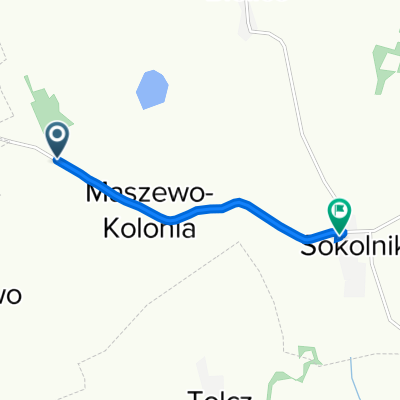 Maszewo gmina, Maszewo do Sokolniki 18A, Sokolniki