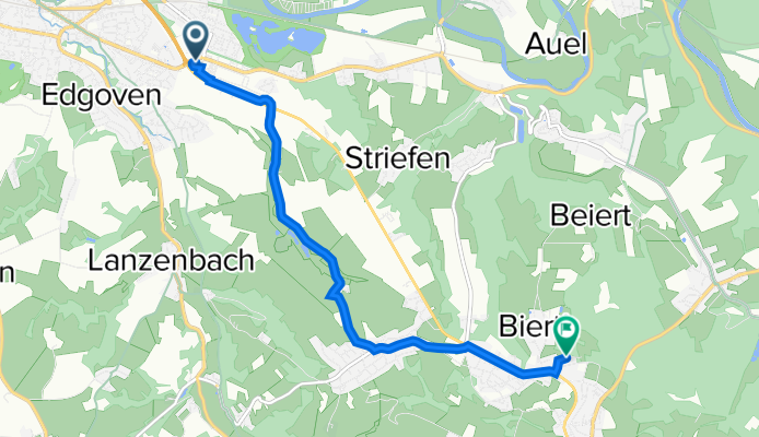 Alfred-Nobel-Straße 3, Hennef nach Wolfsbusch 8, Hennef