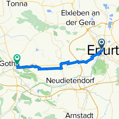 Marbacher Gasse 5, Erfurt nach Weimarer Straße 16, Gotha