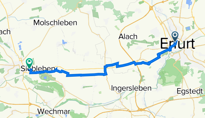 Marbacher Gasse 5, Erfurt nach Weimarer Straße 16, Gotha