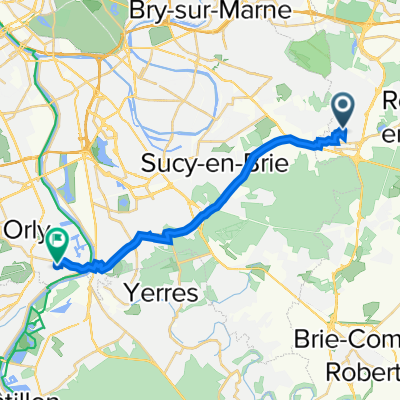 20 Allée de la Source, Pontault-Combault à 19 Rue du Général Leclerc, Ablon-sur-Seine