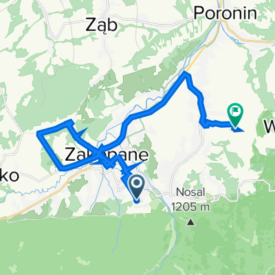 Karola Szymanowskiego k/17, Zakopane do Gawlaki 15, Zakopane