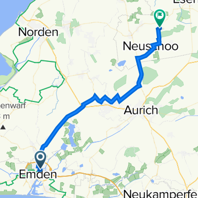 Bolardusstraße 20A, Emden nach Kiesweg 2–4, Moorweg