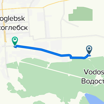 Водострой, Борисоглебск до улица 40 лет Октября, 74, Борисоглебск