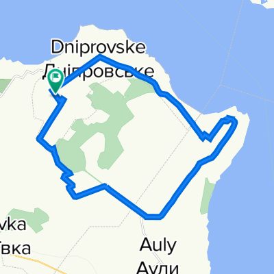 Молодёжная улица, Днепровское до Молодёжная улица, Днепровское