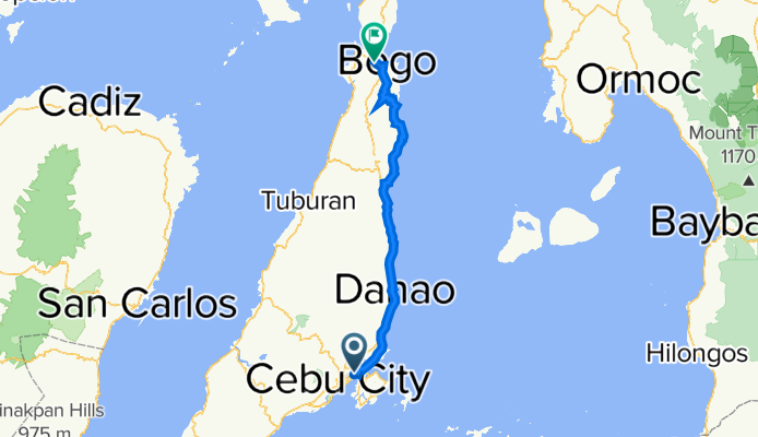 F.F. Cruz Avenue, Mandaue City to Bogo City Hall Road, Bogo City