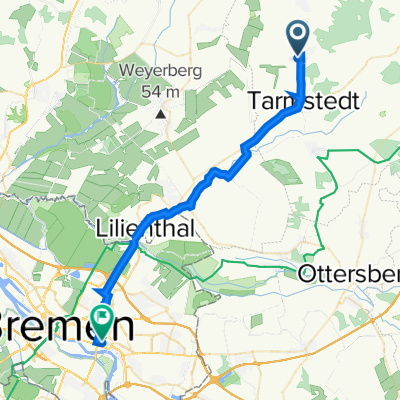 Hinter den Höfen 1, Hepstedt nach Auf der Hohwisch 57, Bremen