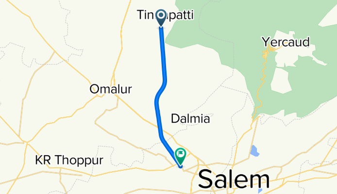 Kadayampatti, Salem to SH 188, Salem