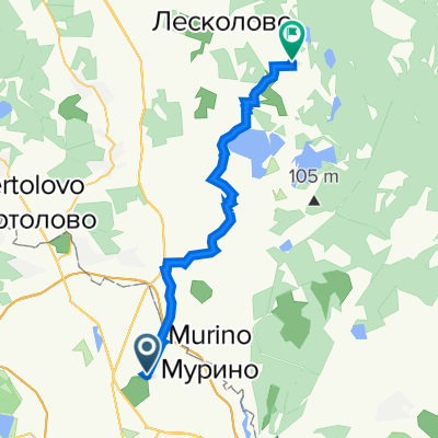 Северный проспект, Saint Petersburg to Druzhnoye-3 SNT poselok, 93, Leskolovskoye