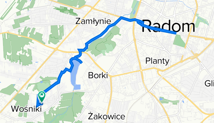 Pośrednia 43, Radom do Pośrednia 32, Radom