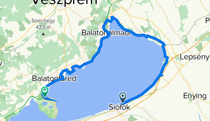 Petőfi sétány 50a., Siófok do Levendula utca 13., Tihany