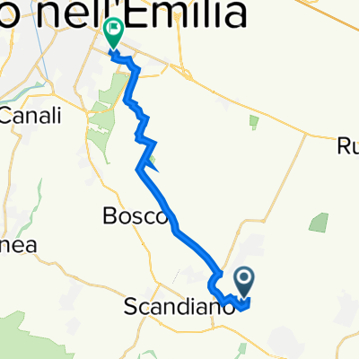 Da Via Madonna della Tosse 3, Scandiano a Piazza Stranieri Sergio 14, Reggio Emilia