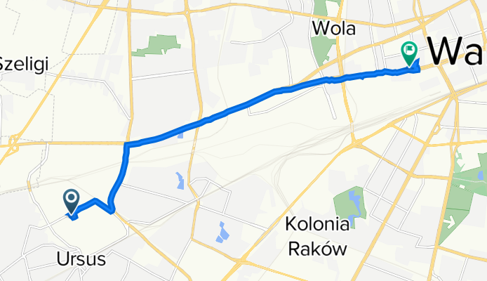 Posag 7 Panien 11A, Warszawa do Marcina Kasprzaka 4, Warszawa