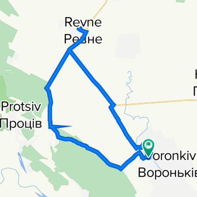 вулиця Слобідська, Вороньків to вулиця Слобідська, Вороньків