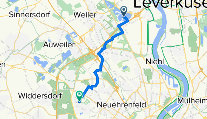 Oranjehofstraße 105, Köln nach Bachstelzenweg 112, Köln