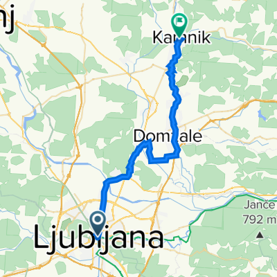 Prešernov trg 1 to Kamnik mesto