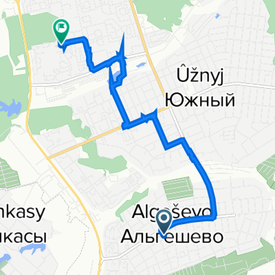 От Кугесинская улица 18, Чебоксары до улица Хузангая 26А, Чебоксары