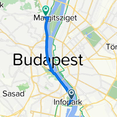 Pázmány Péter sétány, Budapest to Lajos utca, Budapest