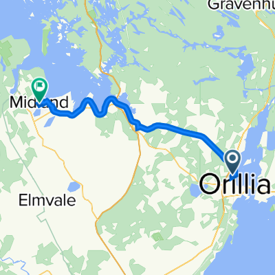 Orillia to Midland