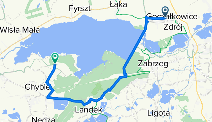 Zimowa 14, Goczałkowice-Zdrój do Wyzwolenia, Zarzecze