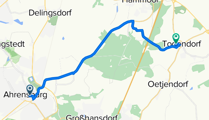 Rondeel 2, Ahrensburg nach Am Heeschberg 13, Todendorf