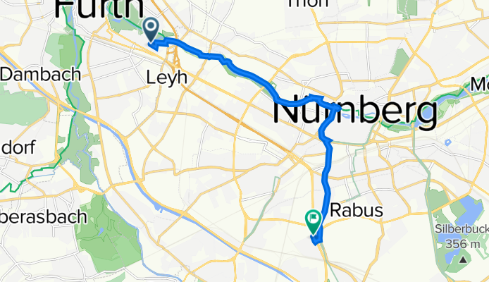 Dr-Mack-Straße 49 Fürth nach Heisterstraße 34, Nürnberg