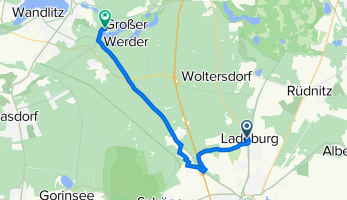 nach Am Liepnitzsee 3, Wandlitz
