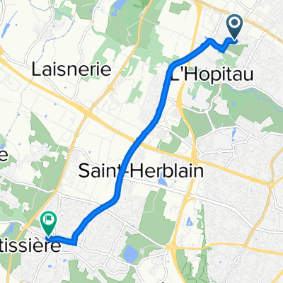 13 Avenue de l'Angevinière, Saint-Herblain à 24bis Rue Henri Radigois, Saint-Herblain
